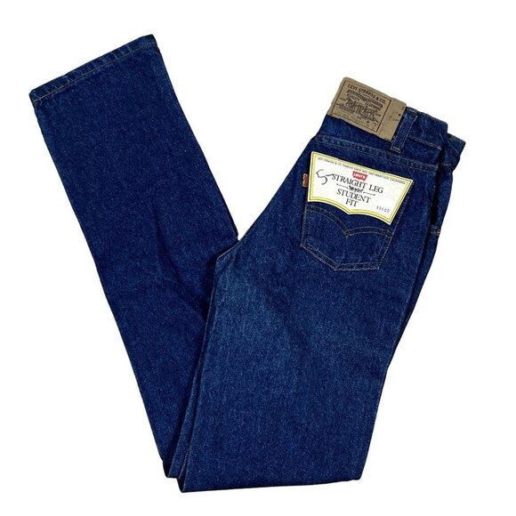 NWT VTG 70s Levi's Orange Tab Deadstock 718 0216 Student Straight Leg 26 x 32 - Picture 3 of 16